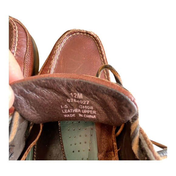 Sperry Boat Shoe Mens 12M Mako Collection Leather Brown 2 eye top Sider - Picture 7 of 7